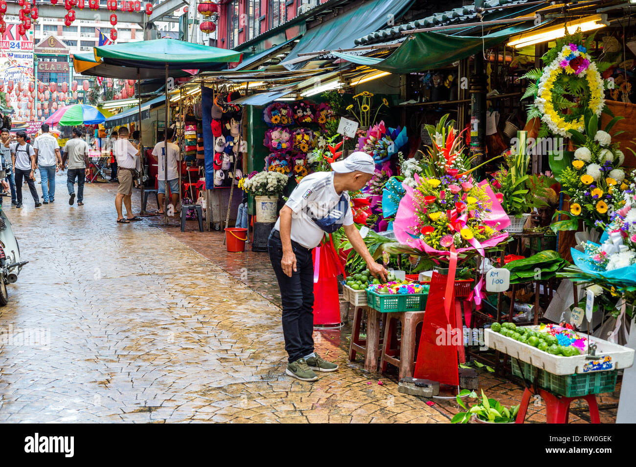 Jalan Hang Lekir Street Chinatown Kuala Lumpur Malaysia Stock Photo Alamy