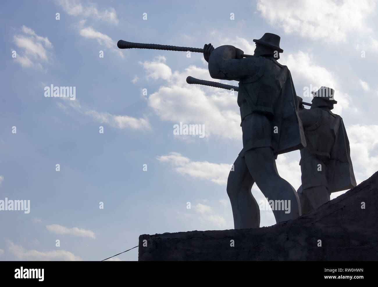 Monument in Skole in the Carpathian, Ukraine Stock Photo