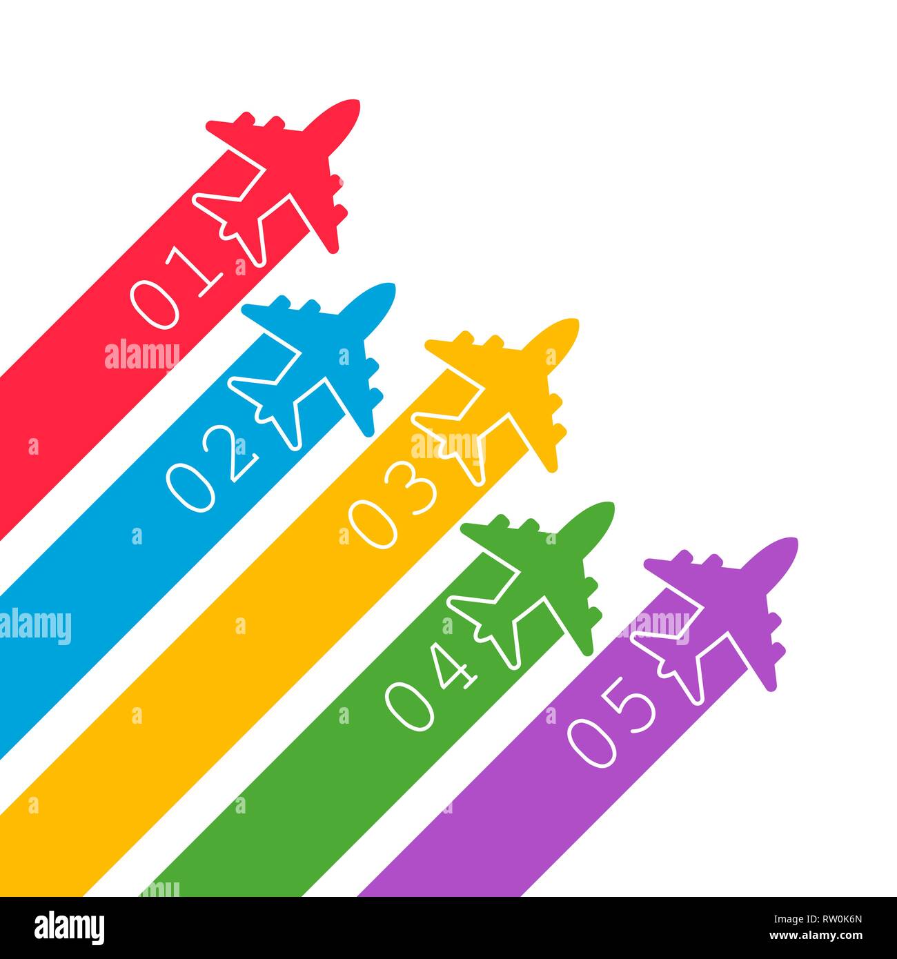 Airplane Flight Infographic Icon In Flat Style Plane Travel