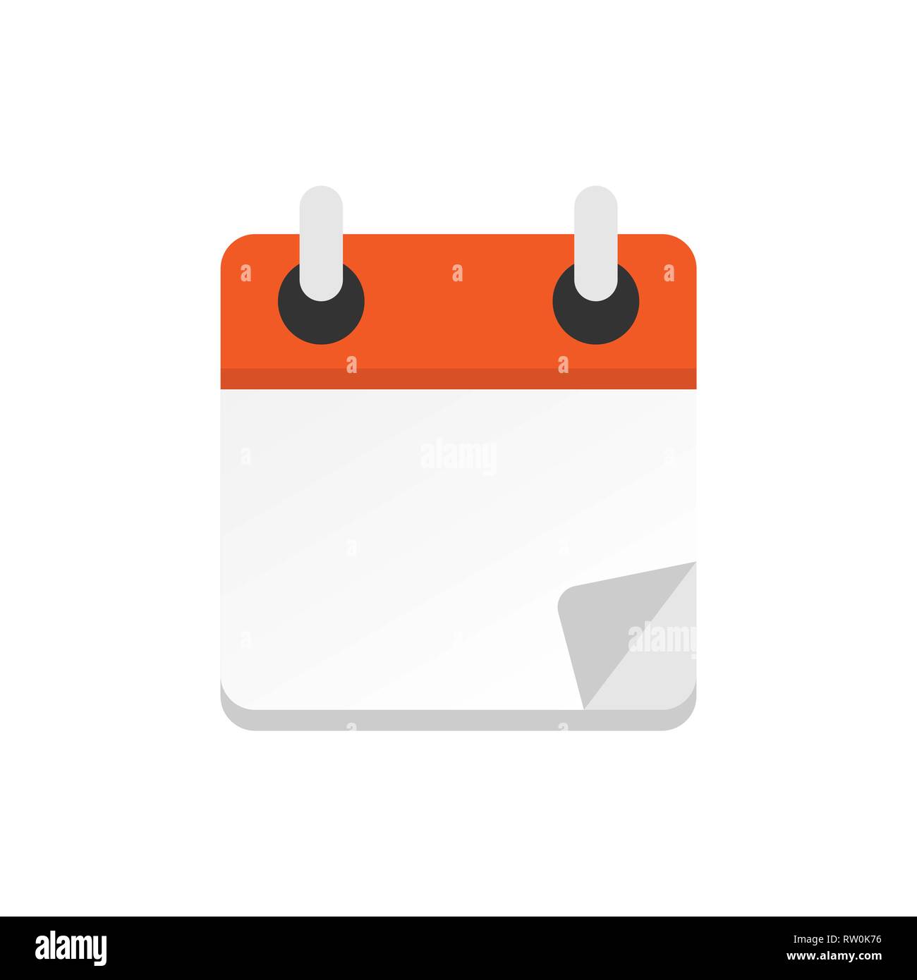 Calendar organizer icon in flat style. Appointment event vector