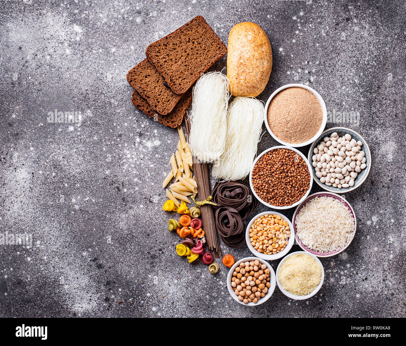 Set of gluten free products Stock Photo