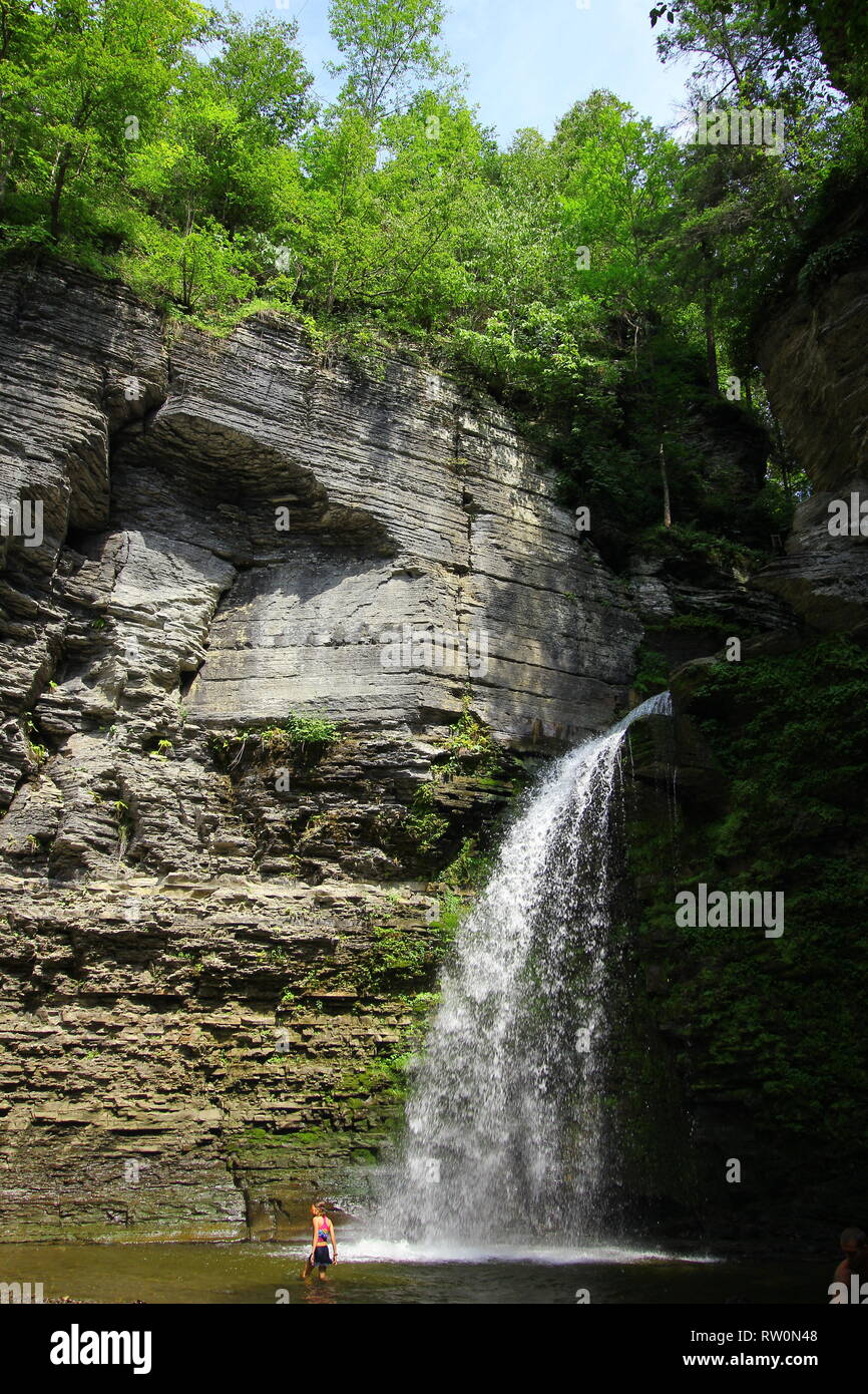 Eagle Cliff Falls, Havana Glen, Montour Falls, New York Stock Photo Alamy