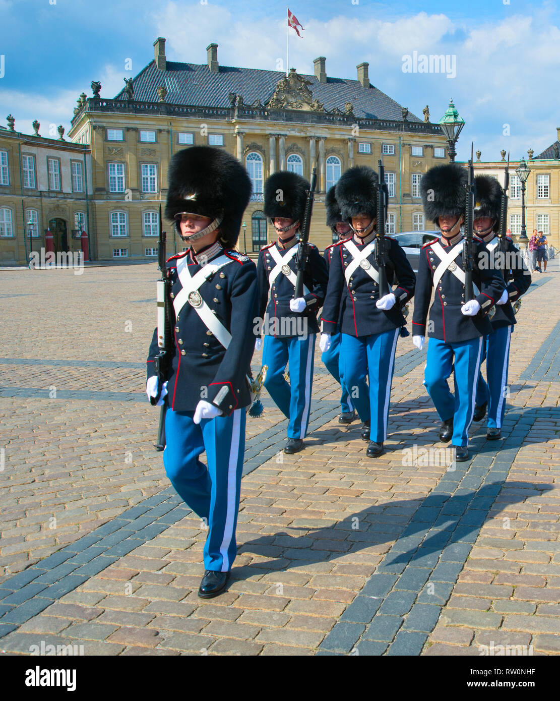 Guards castle copenhagen denmark hires stock photography