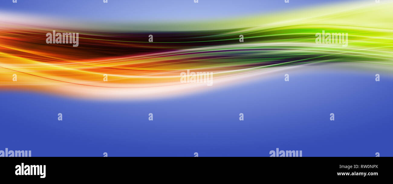 Abstract elegant wave panorama design with space for your text Stock ...