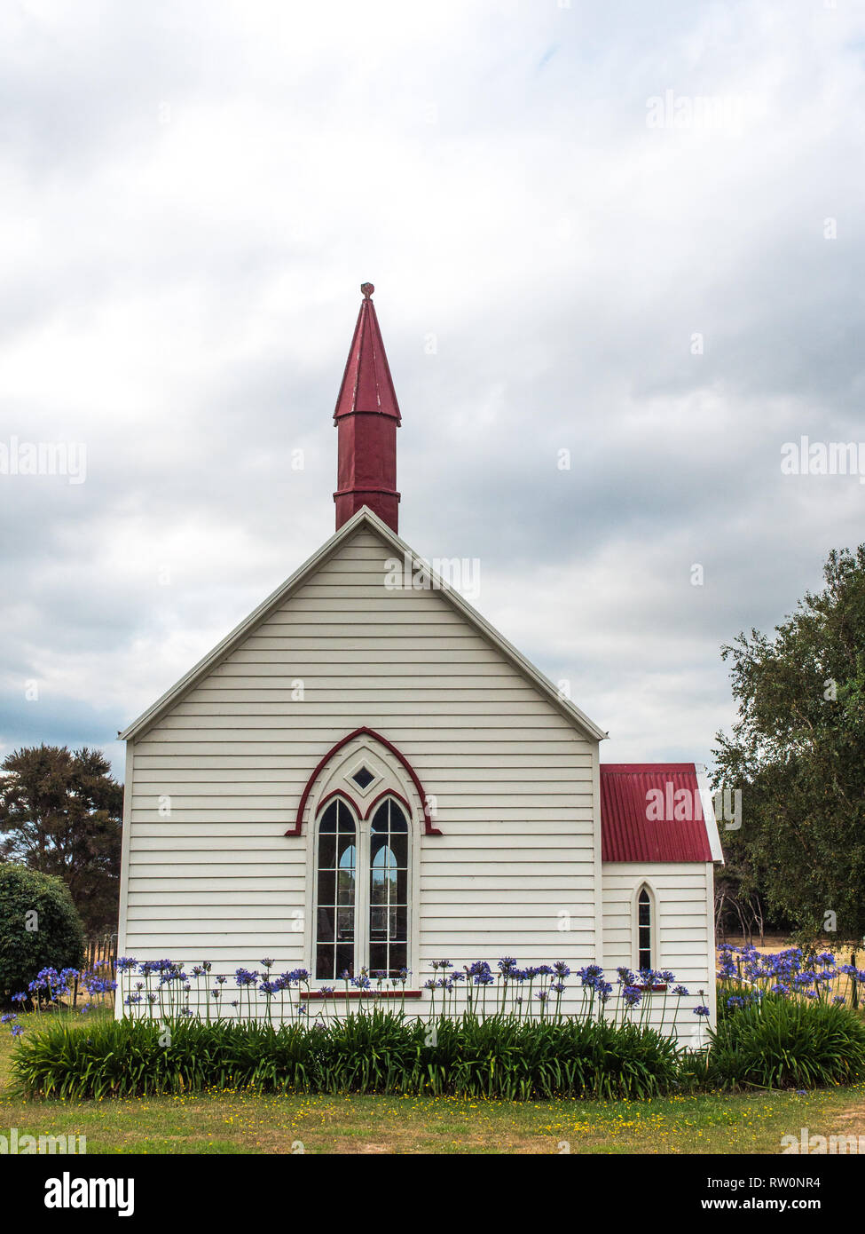 Burnside Church,  Pirinoa, South Wairarapa, New Zealand Stock Photo