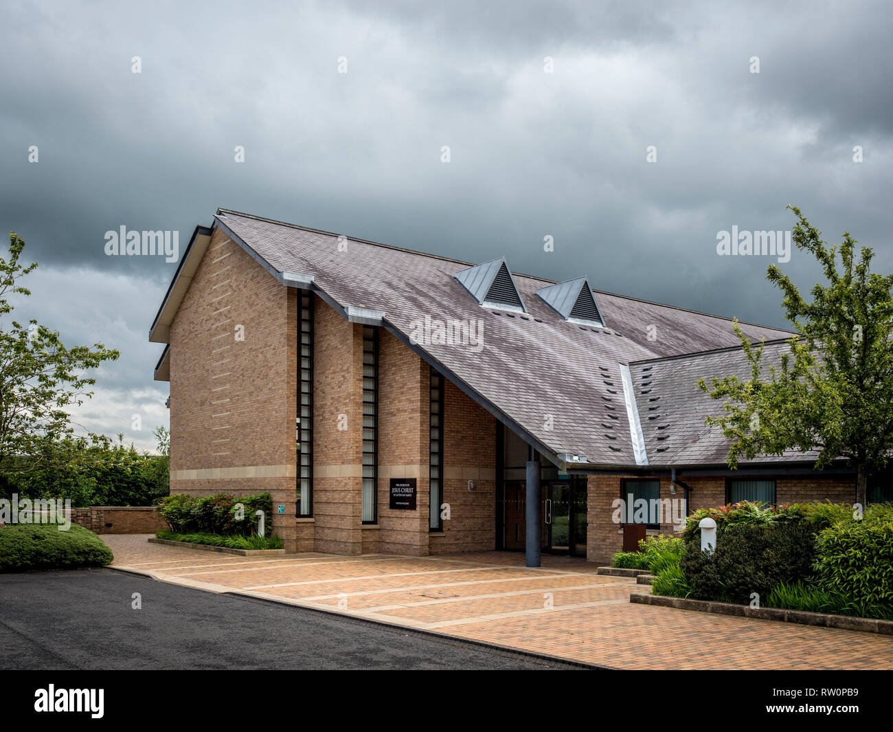 The Church of Jesus Christ of Latter-day Saints (LDS Church), Chorley, Lancashire, UK. Stock Photo