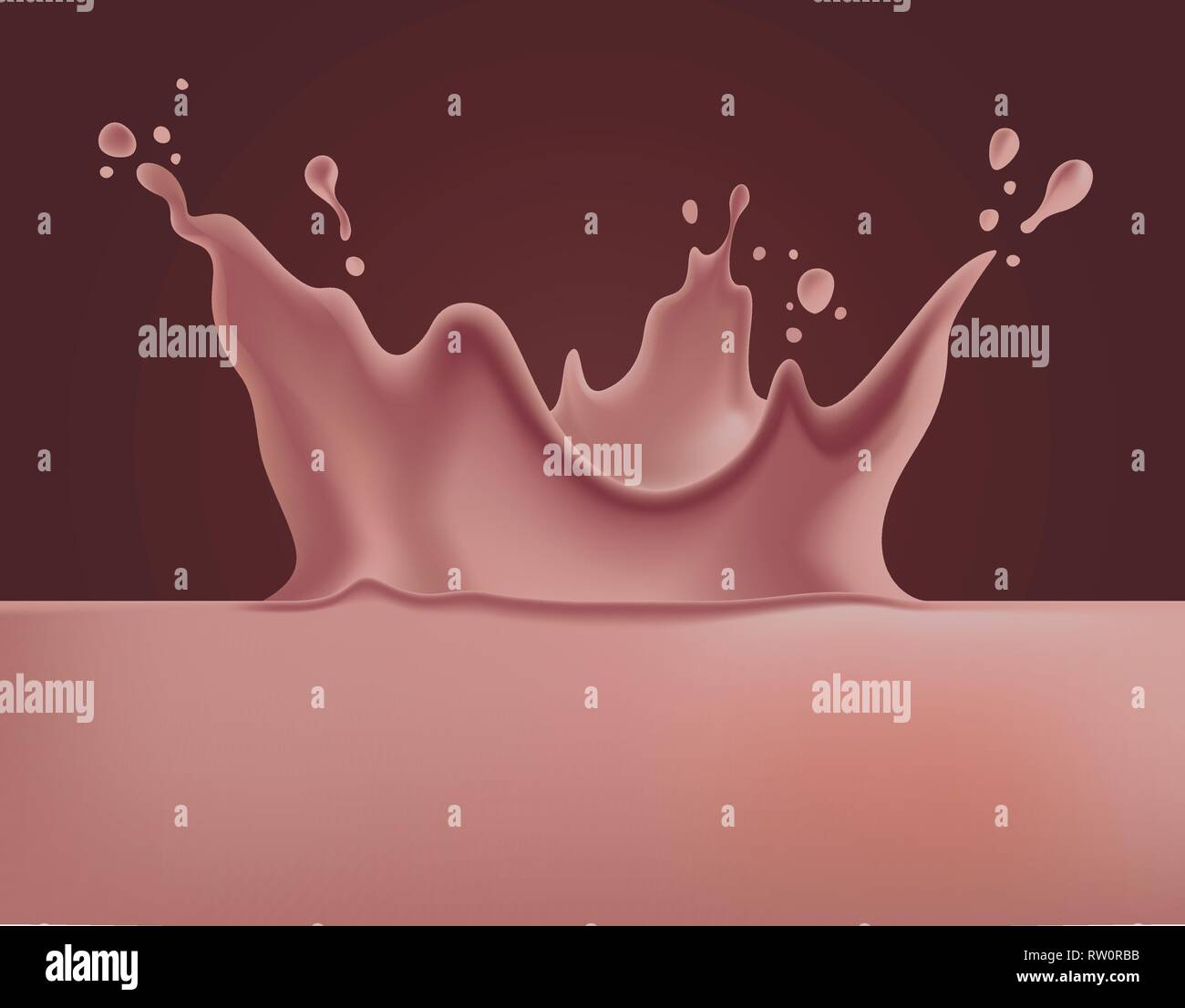chocolate milk, hot chocolate or milkshake splash Stock Vector Image & Art Alamy