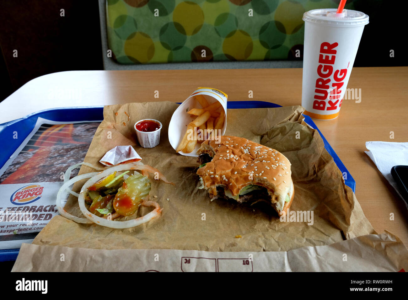 Whopper with fries hires stock photography and images Alamy