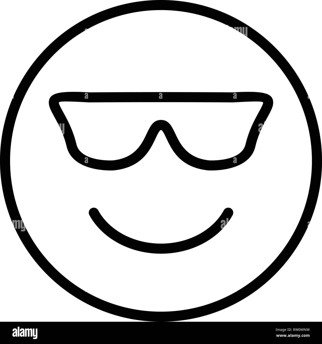 Cool Emoji Vector Icon Sign Icon Vector Illustration For Personal And  Commercial Use... Clean Look Trendy Icon Stock Vector Image & Art - Alamy