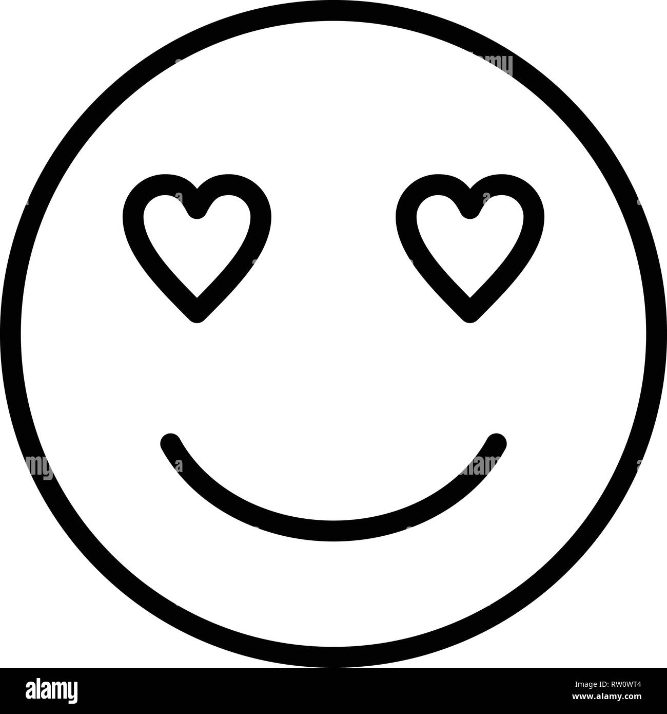 Love Emoji Vector Icon Sign Icon Vector Illustration For Personal ...