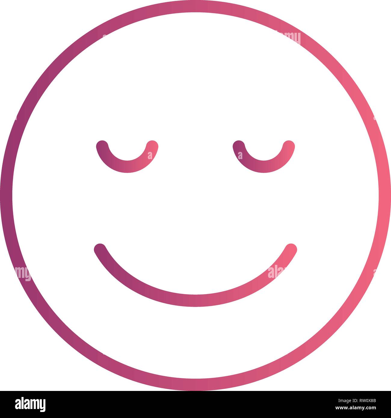 Calm emoji Stock Vector Images Alamy