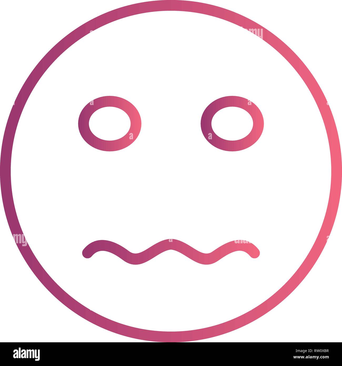 Nervous Emoji Vector Icon Sign Icon Vector Illustration For Personal