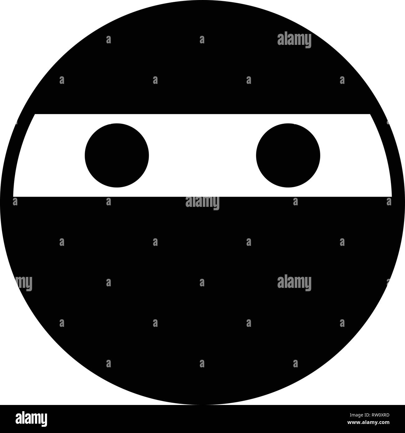 Ninja Emoji Vector Icon Sign Icon Vector Illustration For Personal And ...