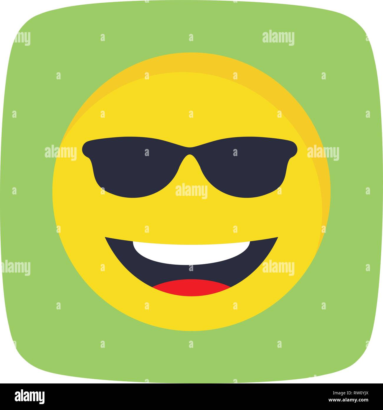 Cool Emoji Vector Icon Sign Icon Vector Illustration For Personal And  Commercial Use... Clean Look Trendy Icon Stock Vector Image & Art - Alamy