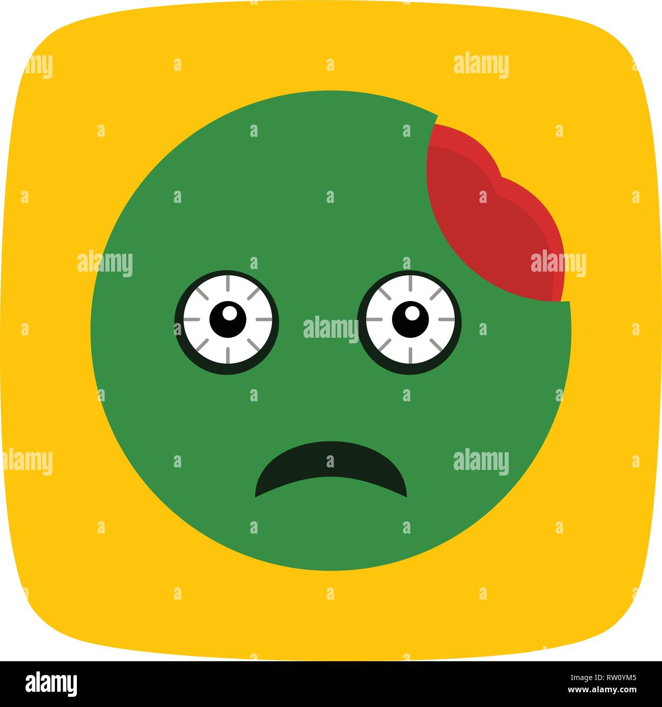 Zombie Emoji Vector Icon Sign Icon Vector Illustration For Personal And ...