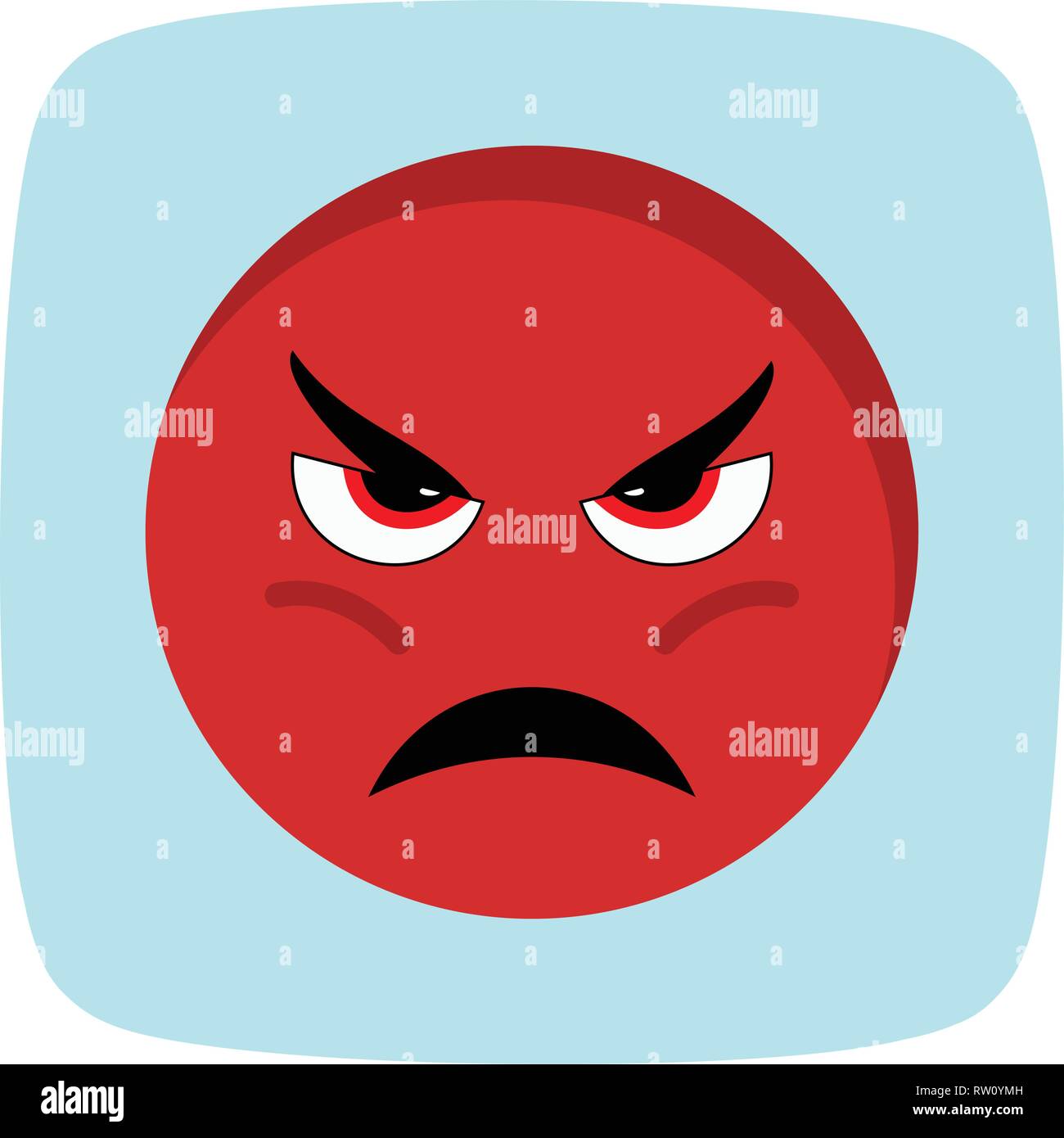 Angry Emoji Vector Icon Sign Icon Vector Illustration For Personal And Commercial Use... Clean Look Trendy Icon... Stock Vector