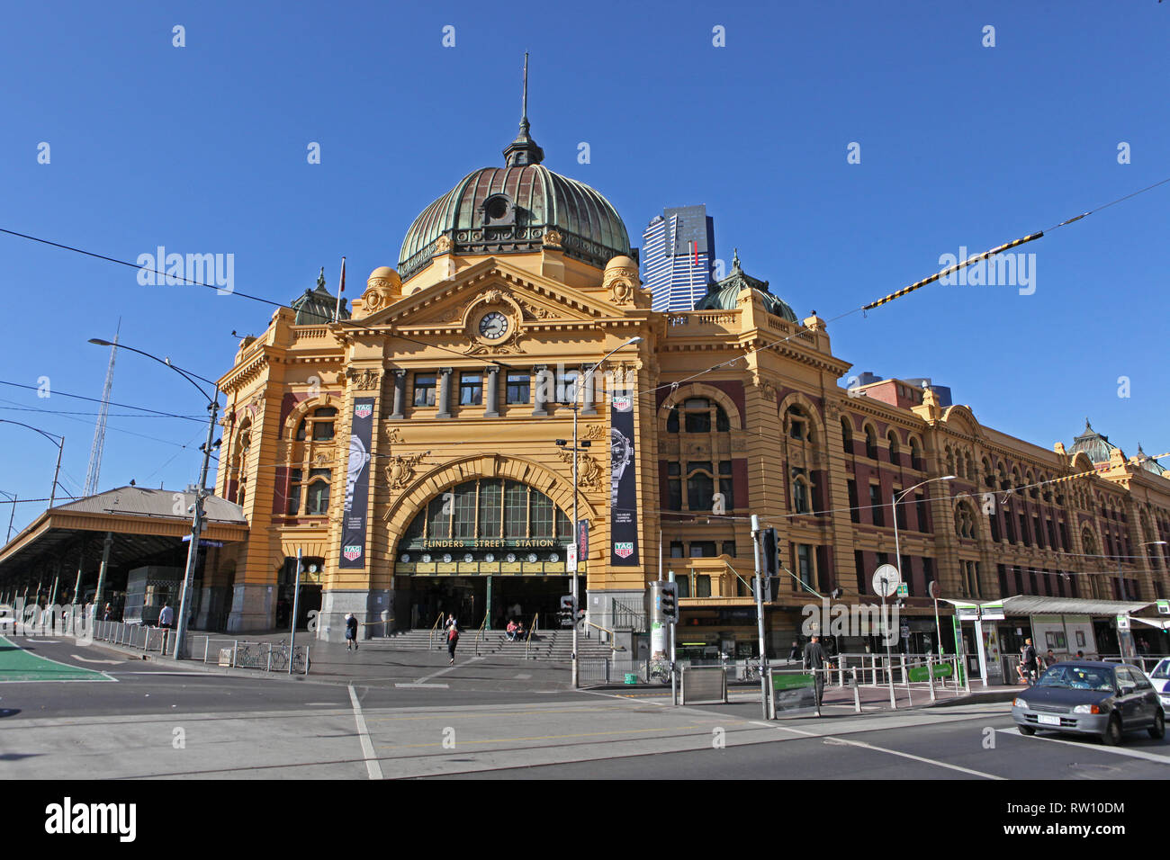 Visit Australia. Scenics and views of Australia. Flinders Street Station. Melbourne, Victoria. Australia Stock Photo