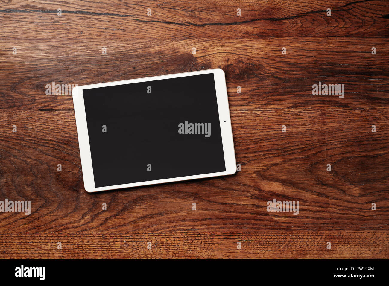 Download Digital Tablet Ipad On A Wooden Table Calligraphy And Lettering Mockup Flat Lay Stock Photo Alamy