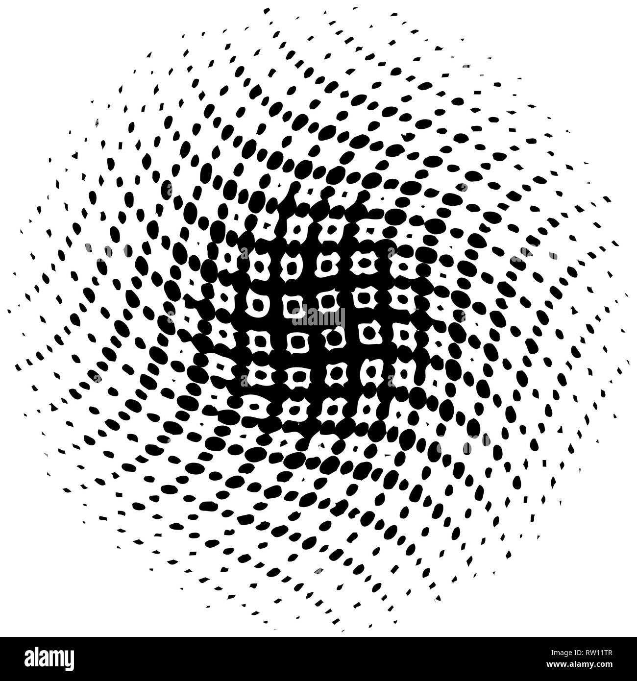 Set of halftone designer elements, vector illustration Stock Vector ...