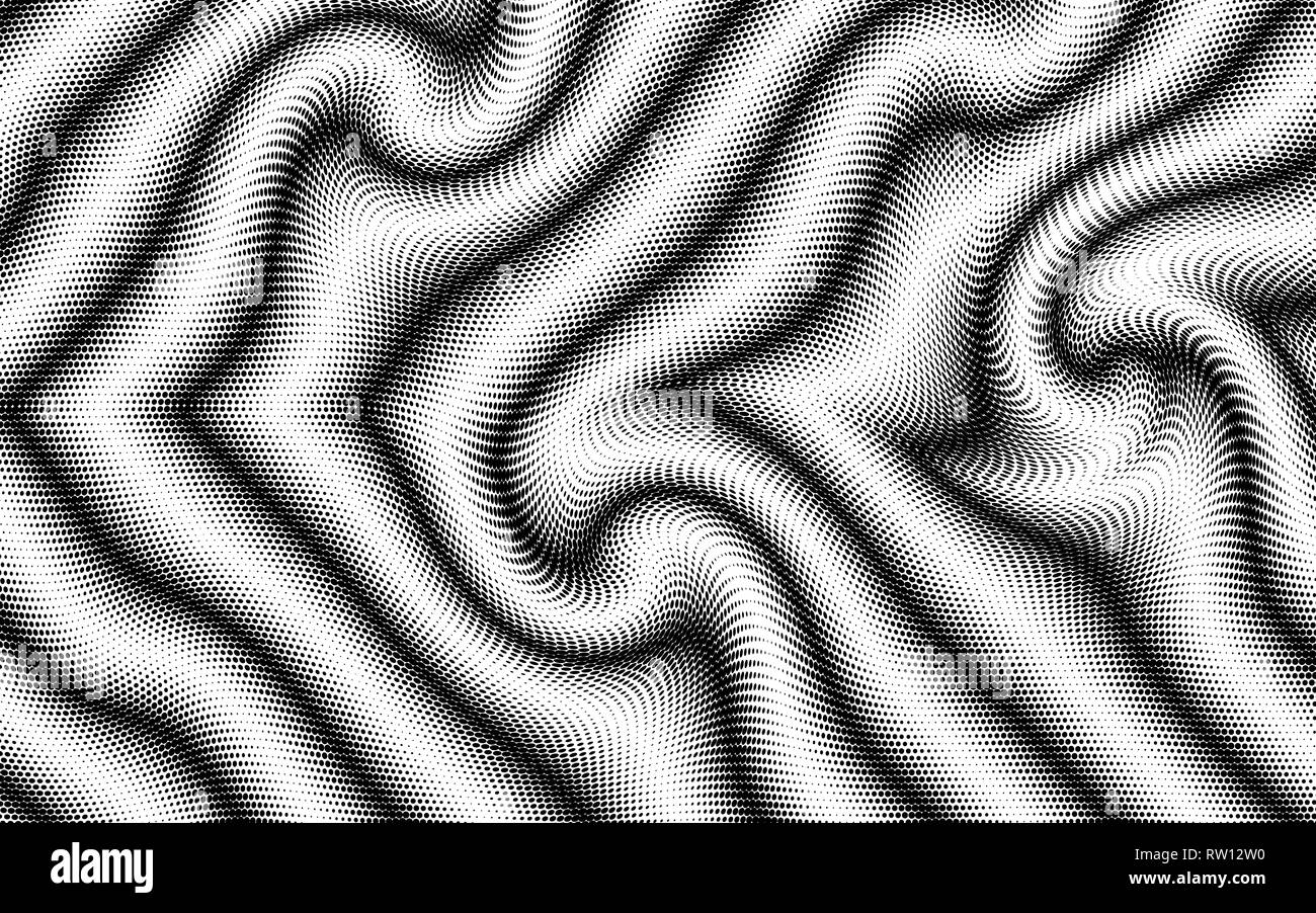 Vector radial gradient halftone Black and White Stock Photos & Images ...