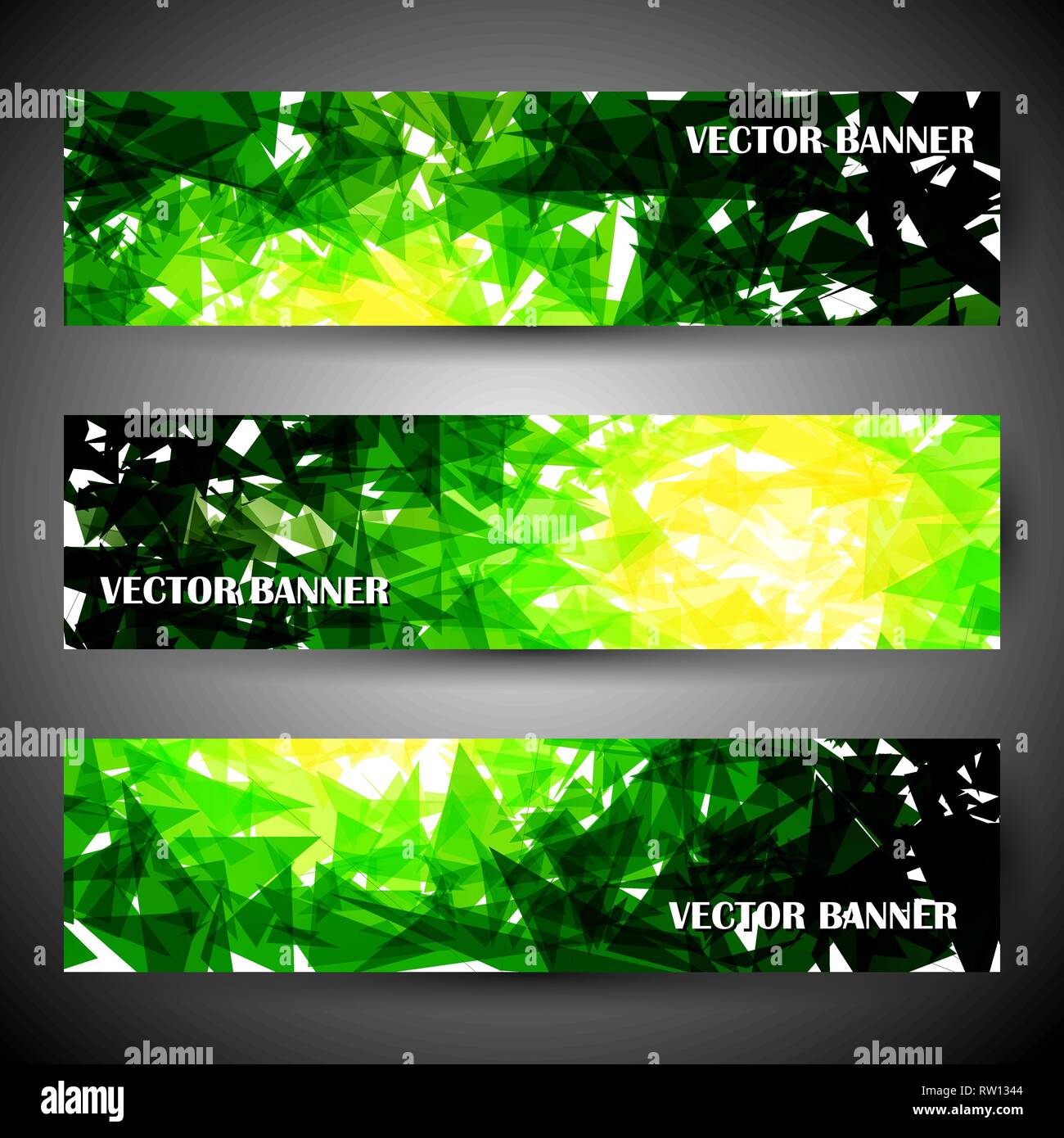 Website header banner set beautiful Stock Vector Images - Alamy