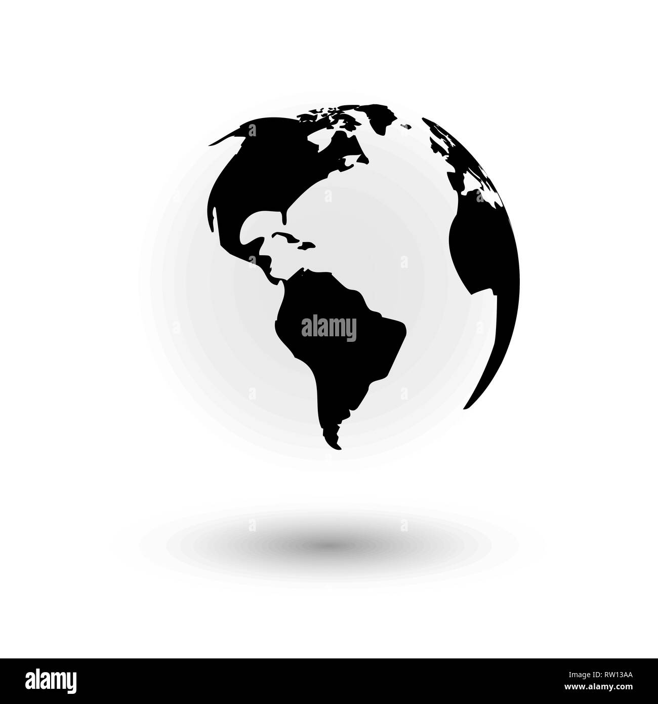 vector globe icon of the world Stock Vector Image & Art - Alamy