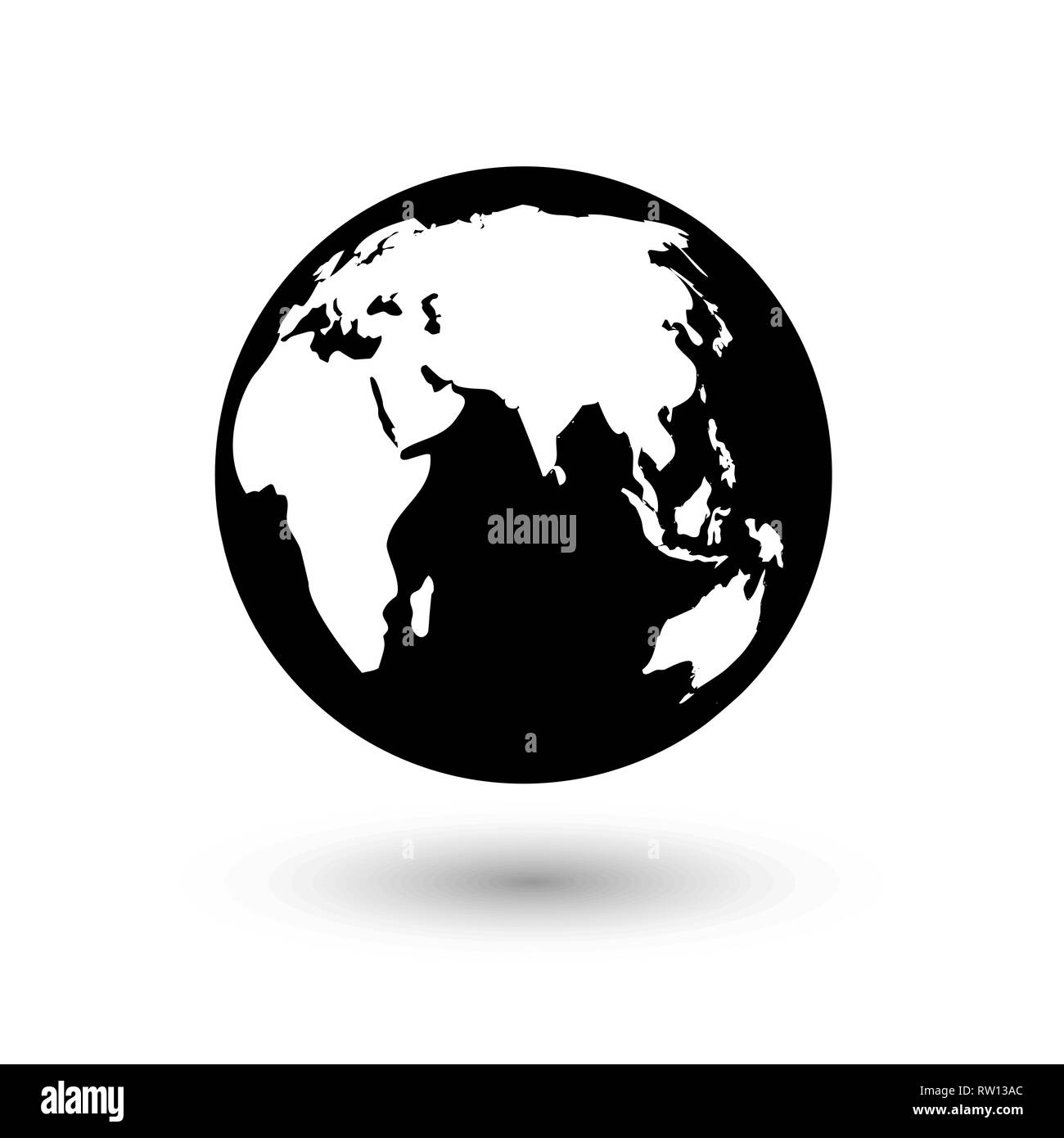 Vector globe icon of the world Stock Vector Image & Art - Alamy