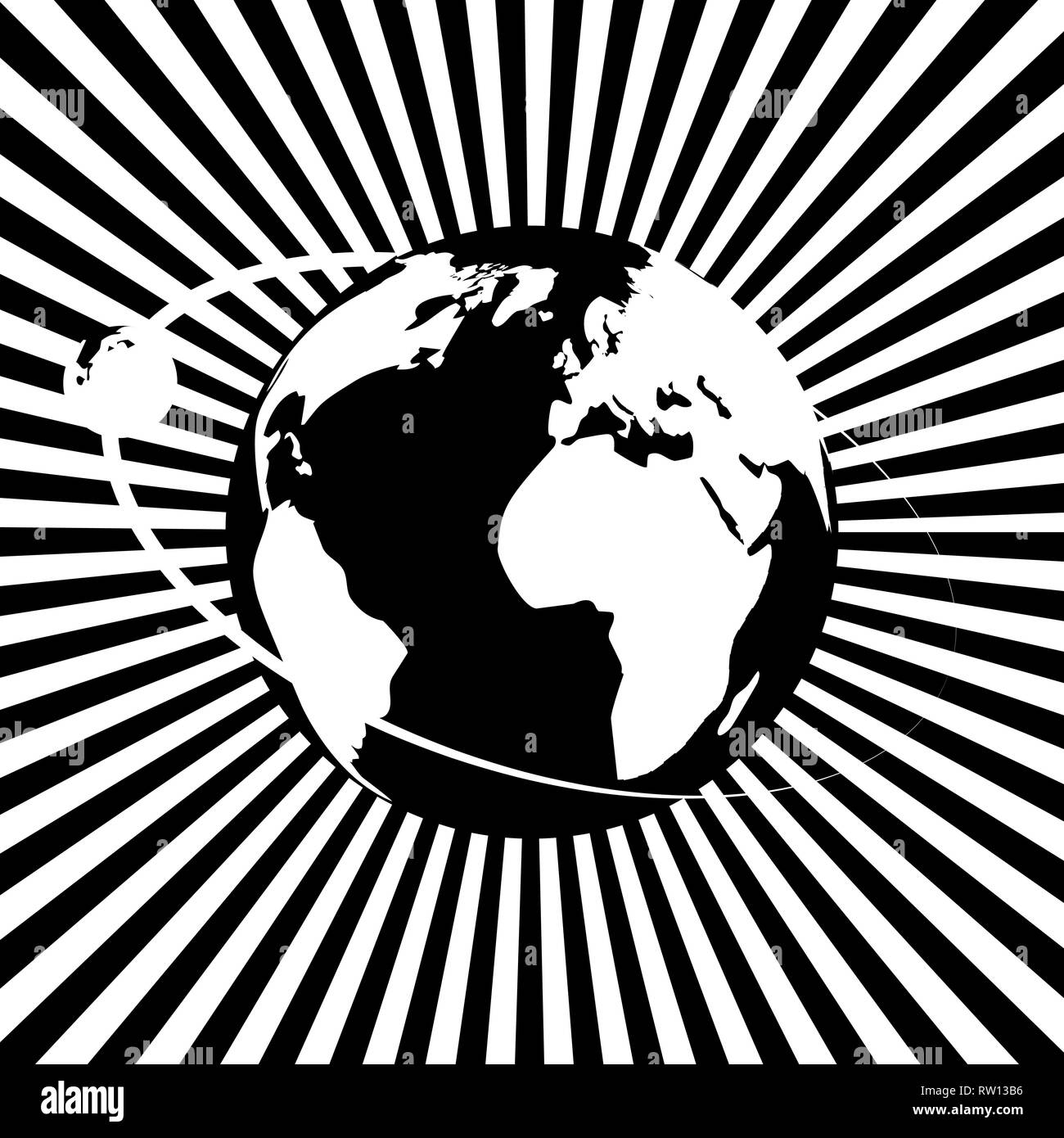 Vector globe icon of the world Stock Vector Image & Art - Alamy