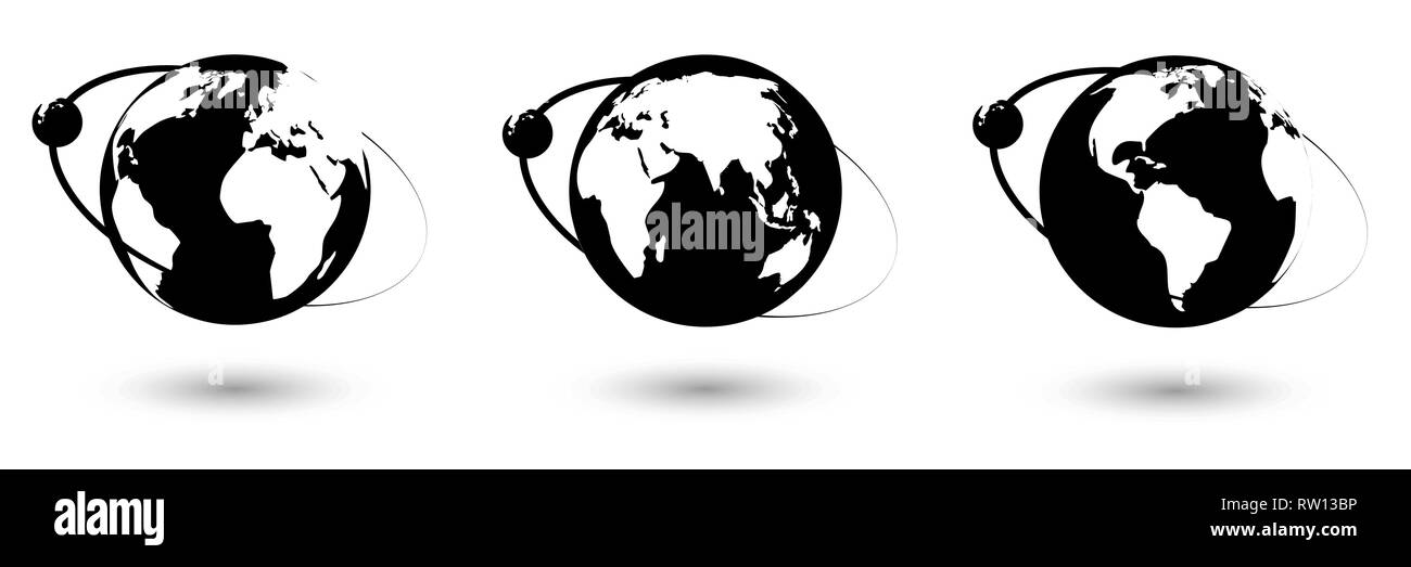 vector globe icon of the world Stock Vector Image & Art - Alamy