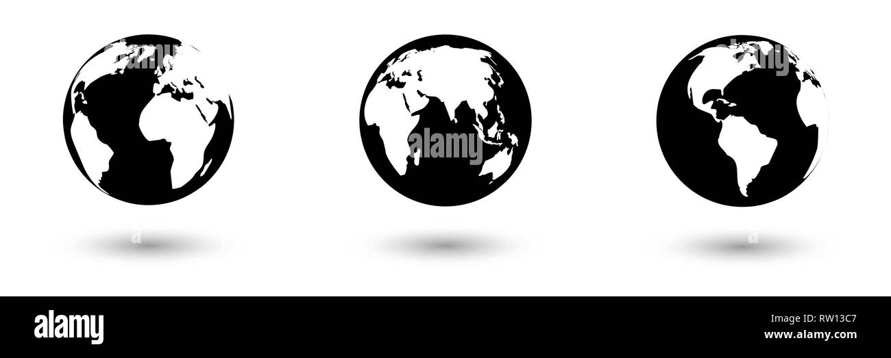 vector globe icon of the world Stock Vector Image & Art - Alamy
