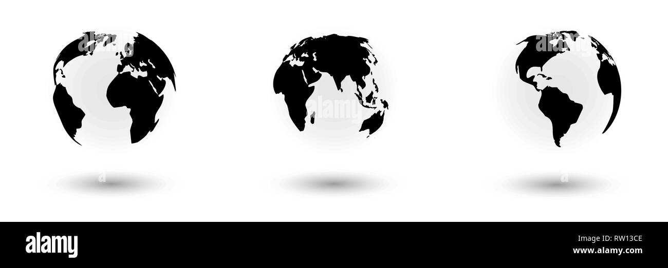 vector globe icon of the world Stock Vector Image & Art - Alamy