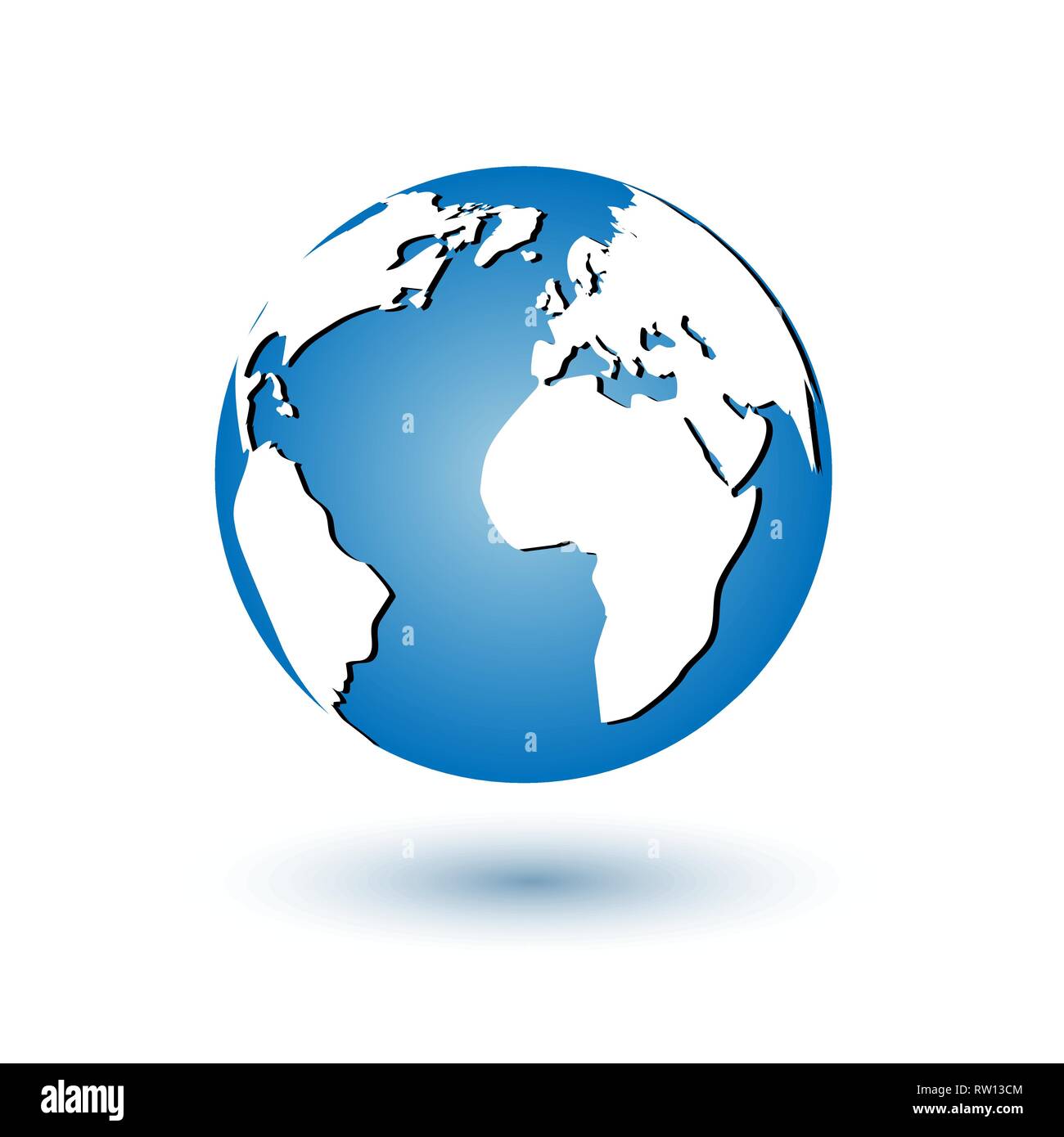 vector globe icon of the world Stock Vector Image & Art - Alamy