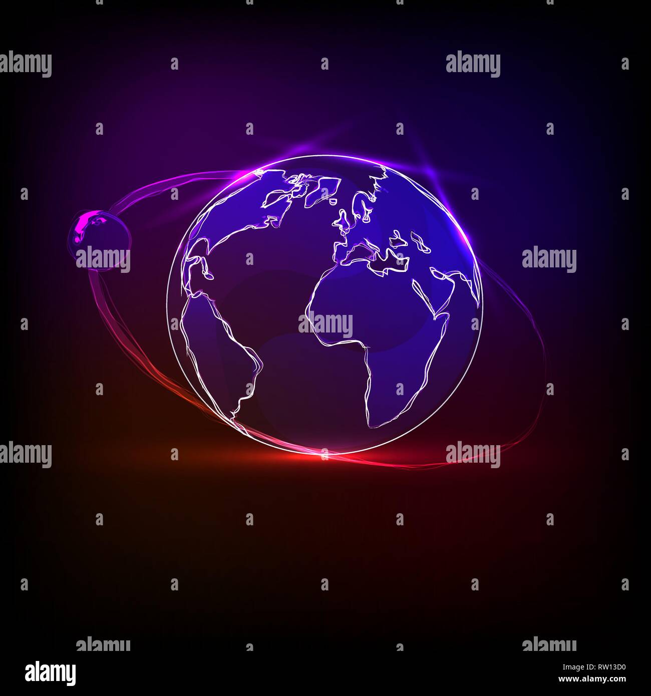 vector globe icon of the world Stock Vector Image & Art - Alamy