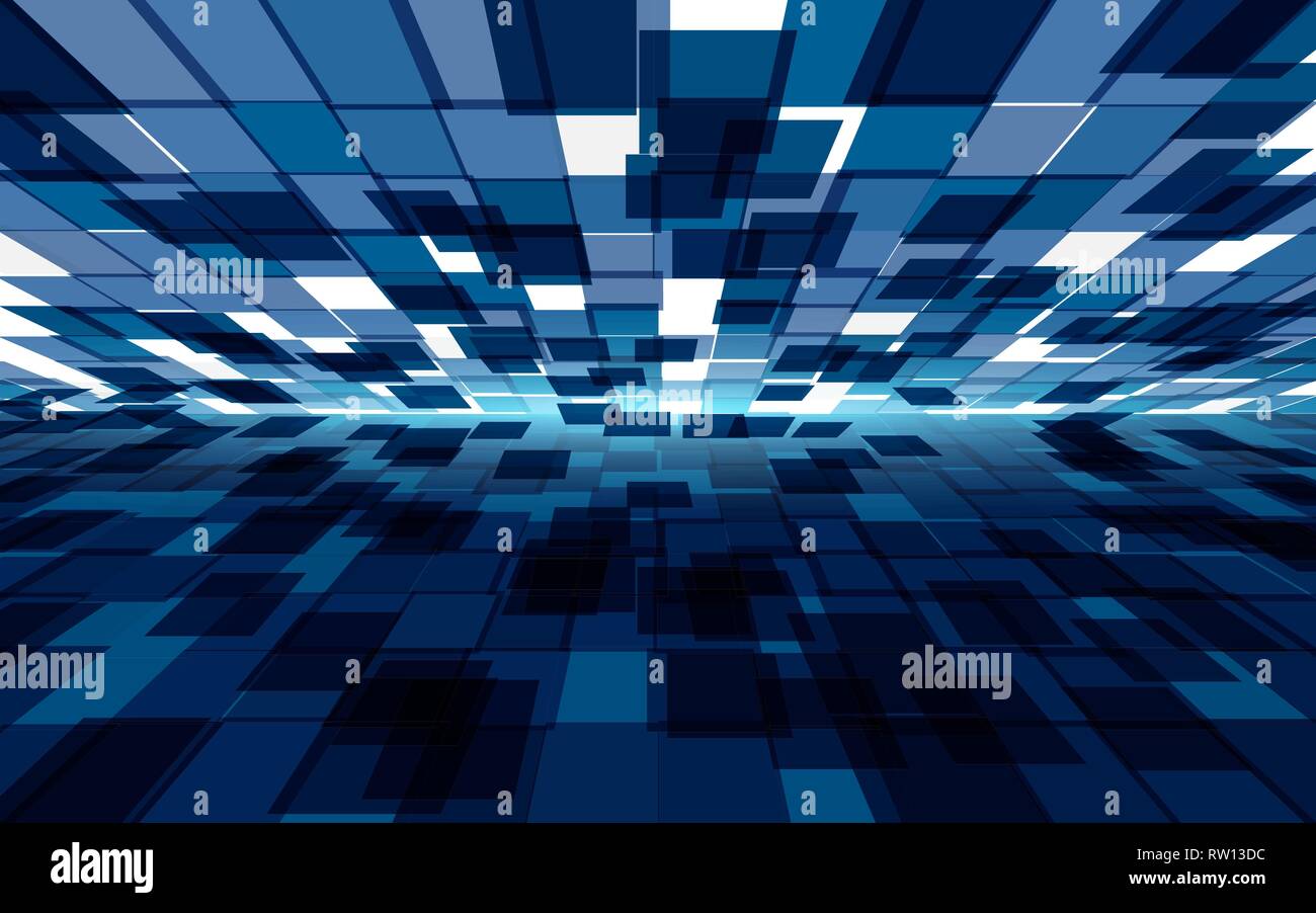 Abstract poligonal blue vector background Stock Vector