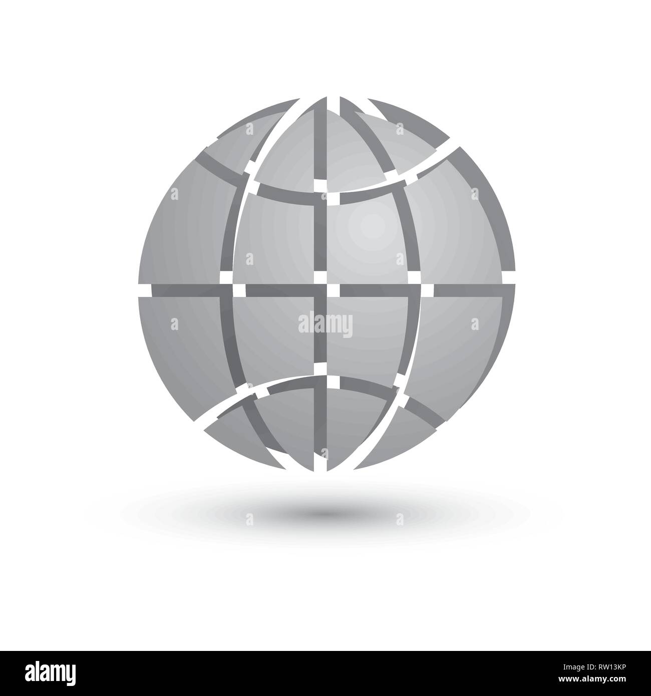 Vector globe icon of the world Stock Vector Image & Art - Alamy