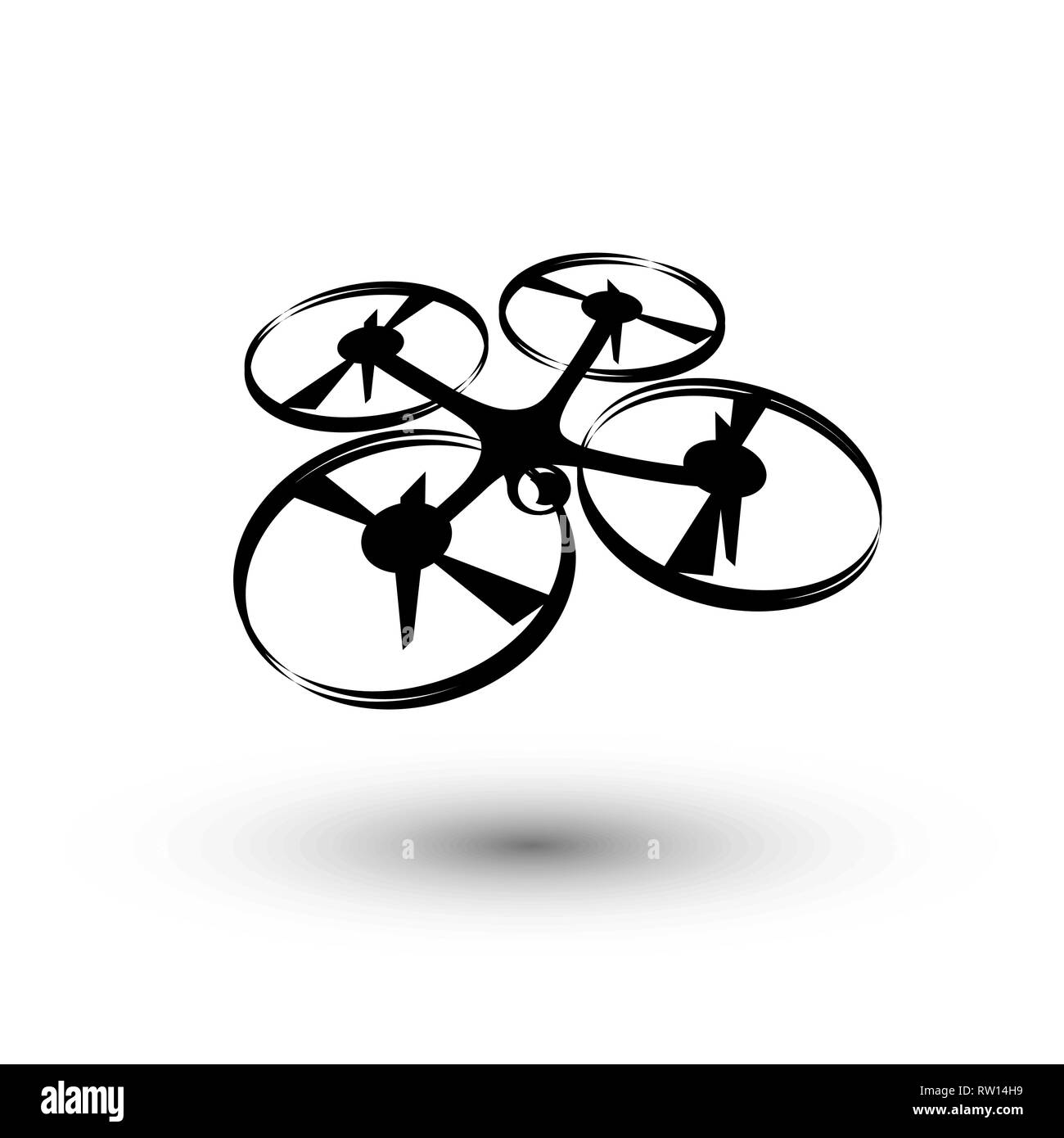 drone icon, quadrocopter stylized vector symbol Stock Vector Image & Art -  Alamy