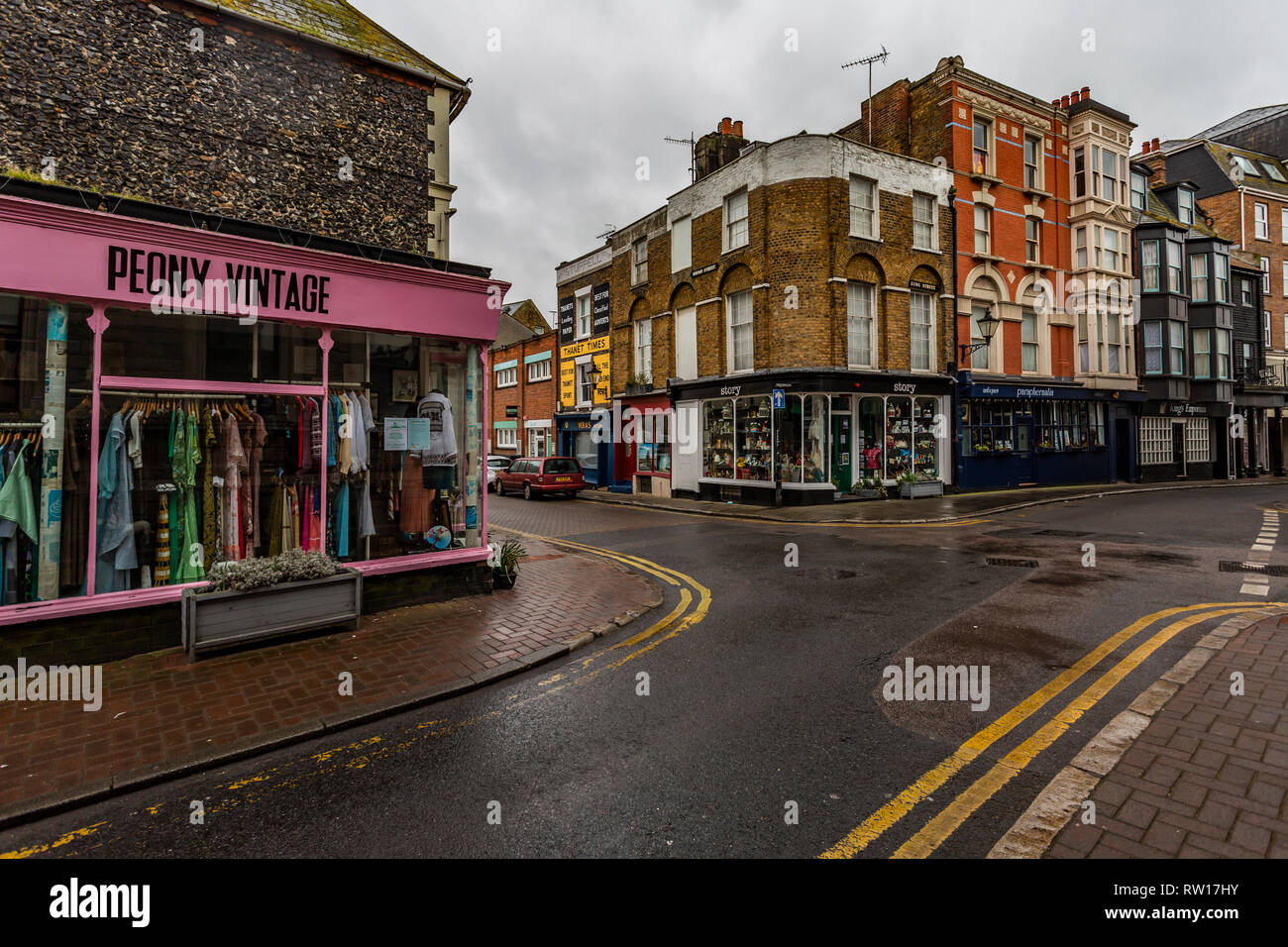 Margate old town, within a short walk from the Tuner Contemorary and Droit house Stock Photo Alamy