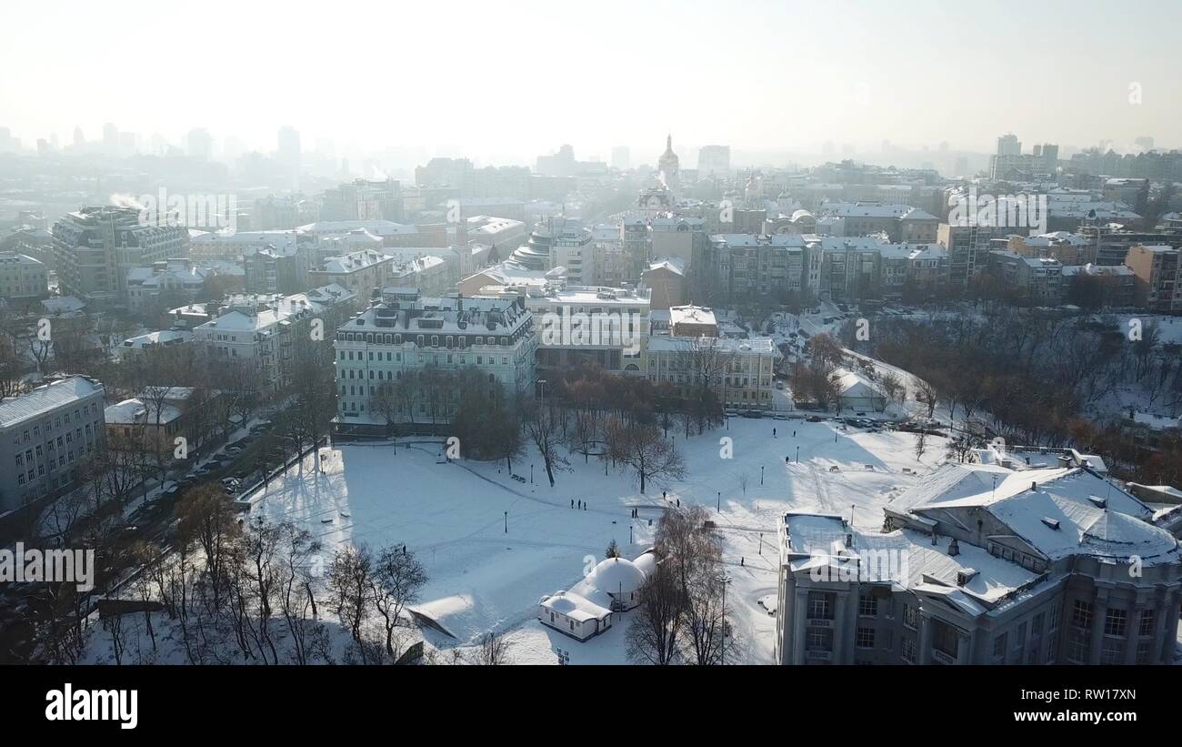 Drone footage old church river hi-res stock photography and images - Alamy