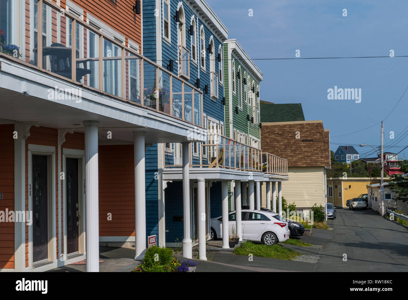 Residential homes, in The Battery area, Downtown St. John's