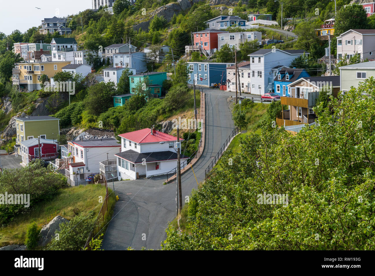 Residential homes, in The Battery area, Downtown St. John's