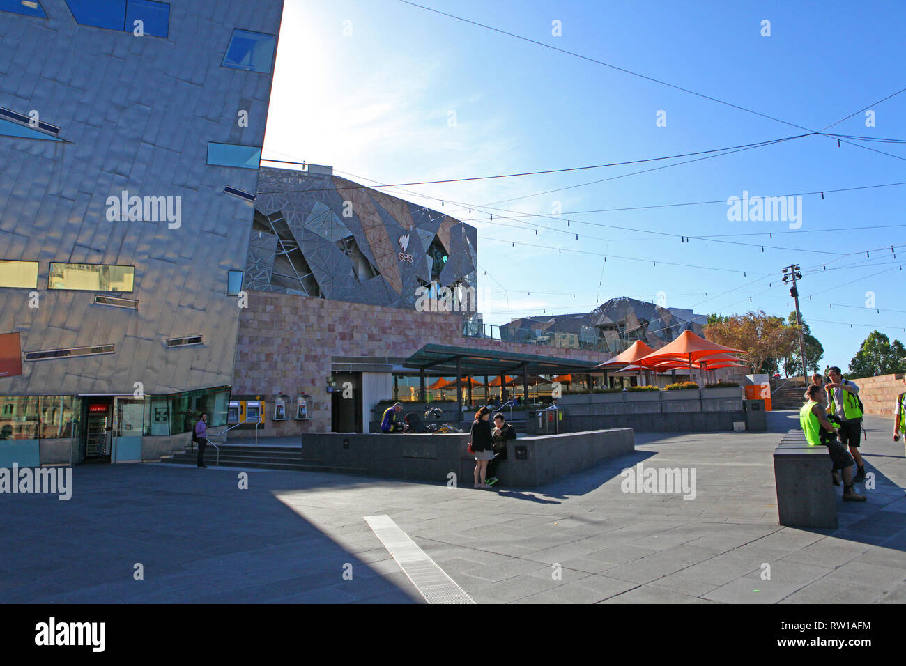 Visit Australia.  Scenics and views of Australia. Downtown Melbourne, Victoria, Australia Stock Photo