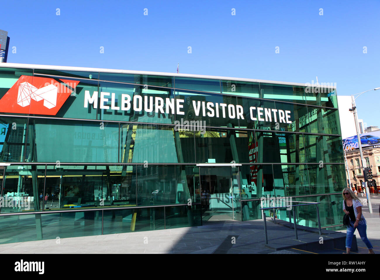 Visit Australia.  Scenics and views of Australia. Downtown Melbourne, Victoria, Australia Stock Photo