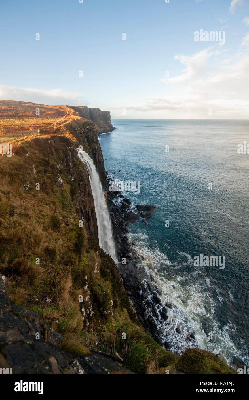 Kilt Rock and Mealt Falls. Isle of Skye. Scotland Stock Photo - Alamy