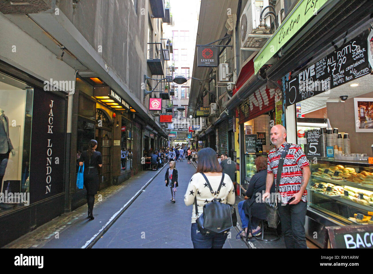 Visit Australia.  Scenics and views of Australia. Downtown Melbourne, Victoria, Australia Stock Photo