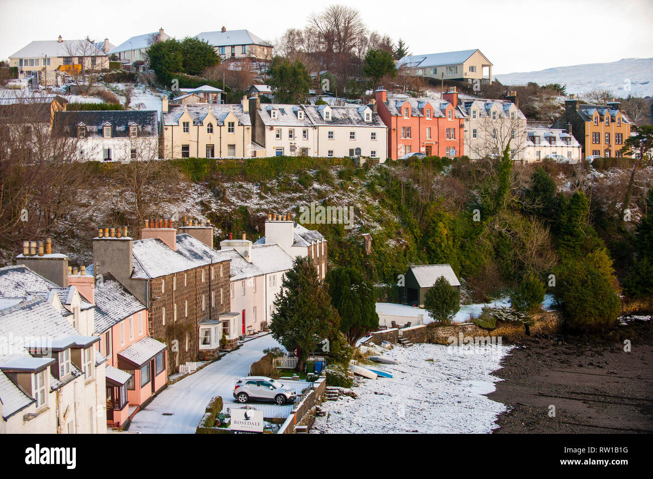 Colorful Bosville Terrace Houses of Portree. Portree. Isle of Skye