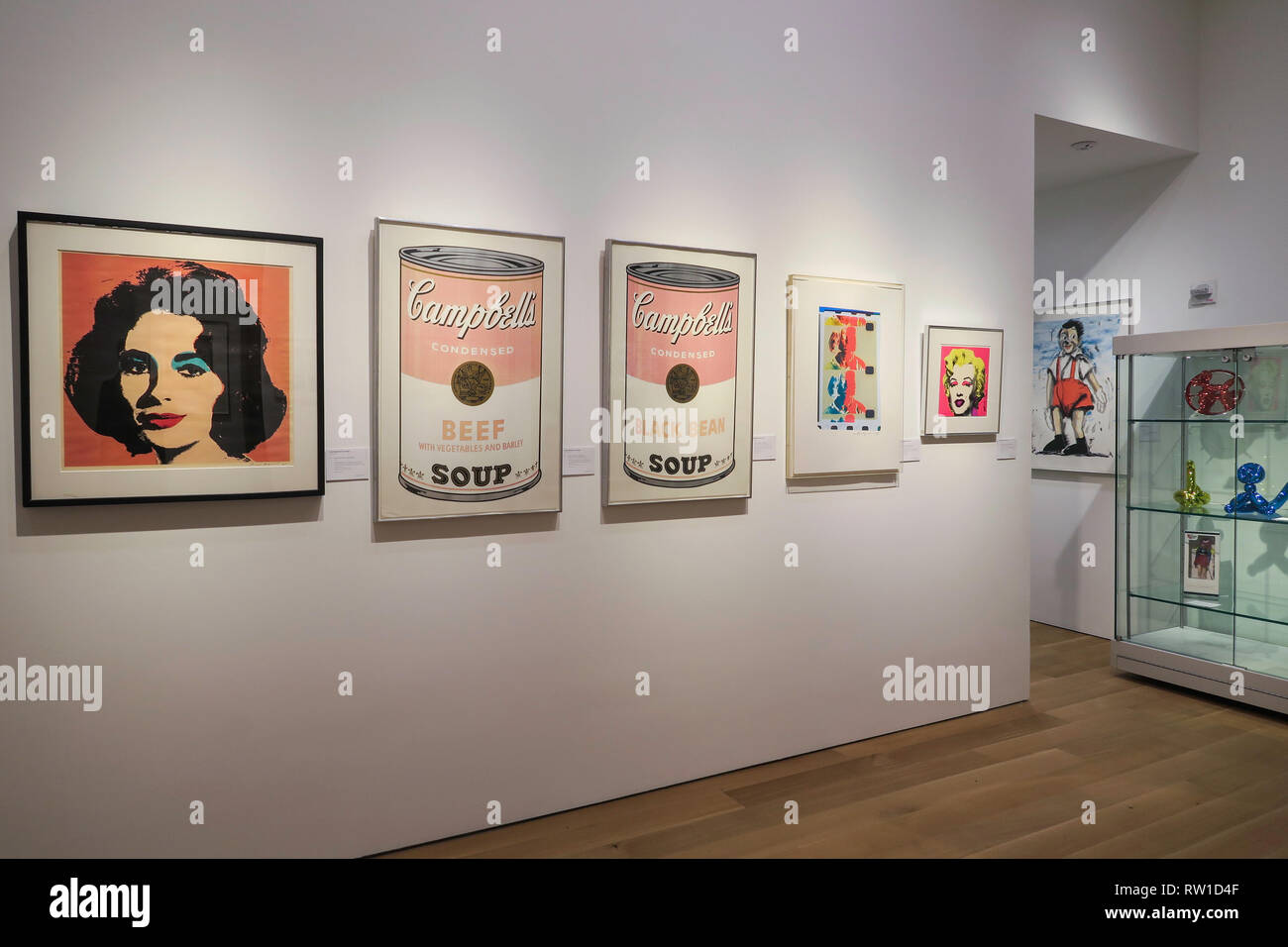 "Post-war to Present" Exhibition at Christie's Inc. Auction House, New York City, USA Stock Photo