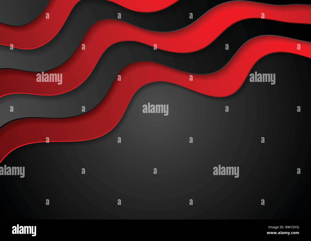 Red and black abstract corporate waves background. Vector design Stock ...