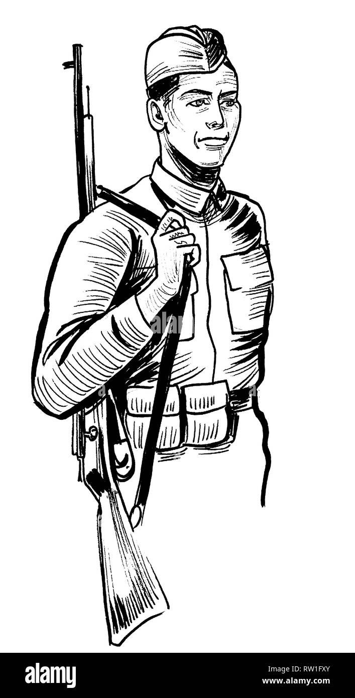 Soldier drawing hires stock photography and images Alamy