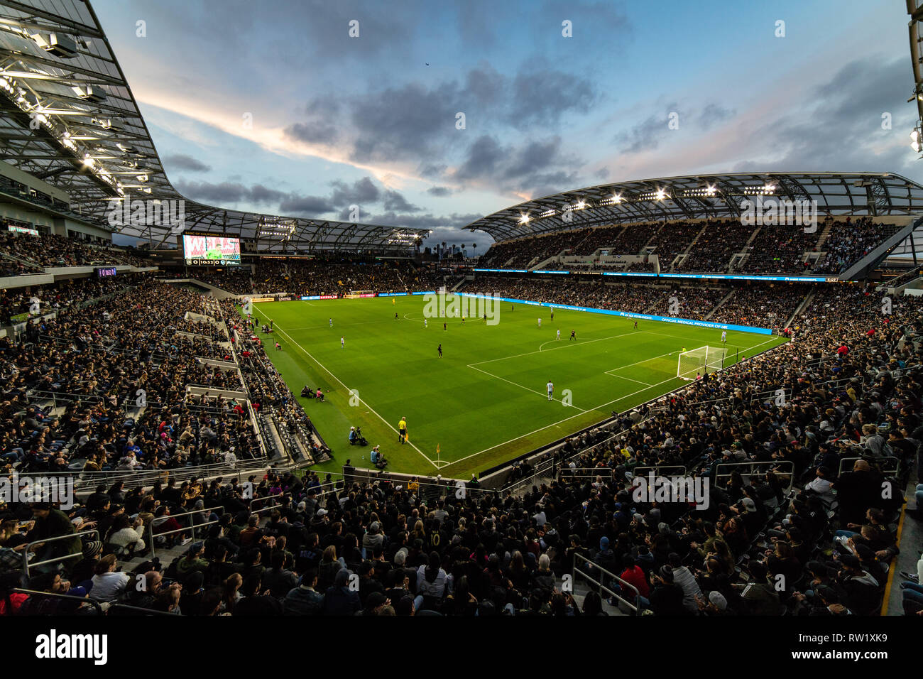 Los Angeles, USA. 3rd March, 2019. Stadium sights during LAFC's 2019 MLS season opener. Credit: Ben Nichols/Alamy Live News Stock Photo