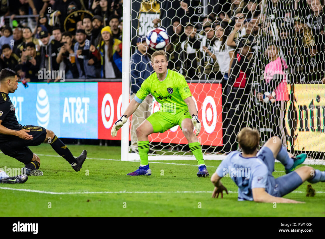 Los Angeles, USA. 3rd March, 2019. Tim Melia (29) in action against LAFC. Credit: Ben Nichols/Alamy Live News Stock Photo